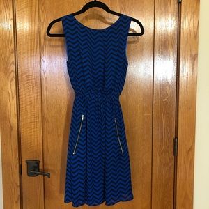 SM Wardrobe Blue and Black Dress